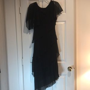 Black Chiffon Holiday/Black tie Dress